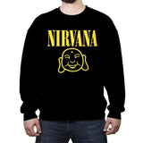 Attain Nirvana - Crew Neck Sweatshirt Crew Neck Sweatshirt RIPT Apparel Small / Black
