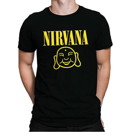 Attain Nirvana - Mens Premium T-Shirts RIPT Apparel Small / Black