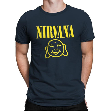 Attain Nirvana - Mens Premium T-Shirts RIPT Apparel Small / Indigo