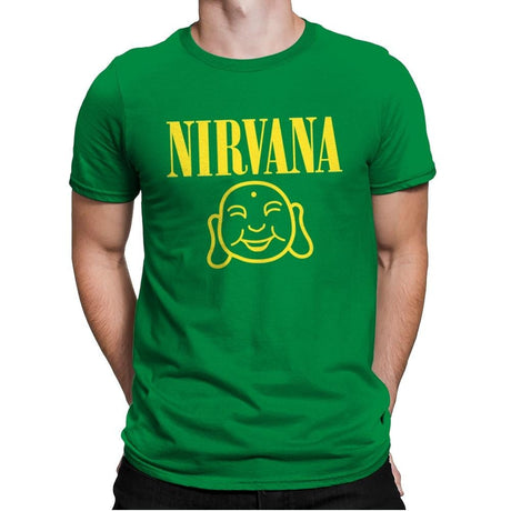 Attain Nirvana - Mens Premium T-Shirts RIPT Apparel Small / Kelly Green