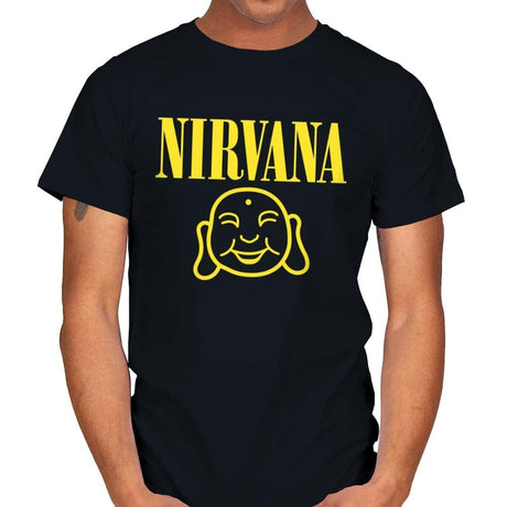 Attain Nirvana - Mens T-Shirts RIPT Apparel Small / Black