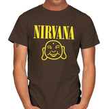 Attain Nirvana - Mens T-Shirts RIPT Apparel Small / Dark Chocolate