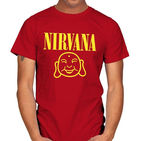 Attain Nirvana - Mens T-Shirts RIPT Apparel Small / Red
