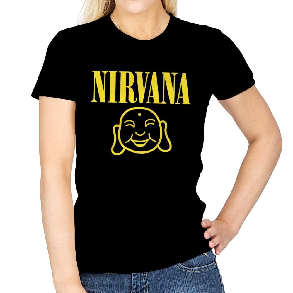 Attain Nirvana - Womens T-Shirts RIPT Apparel