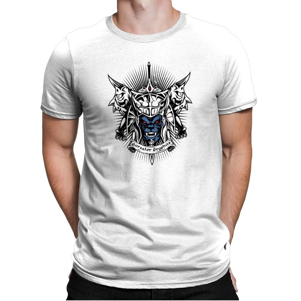 Aureator Gryphus - Zordwarts - Mens Premium T-Shirts RIPT Apparel Small / White