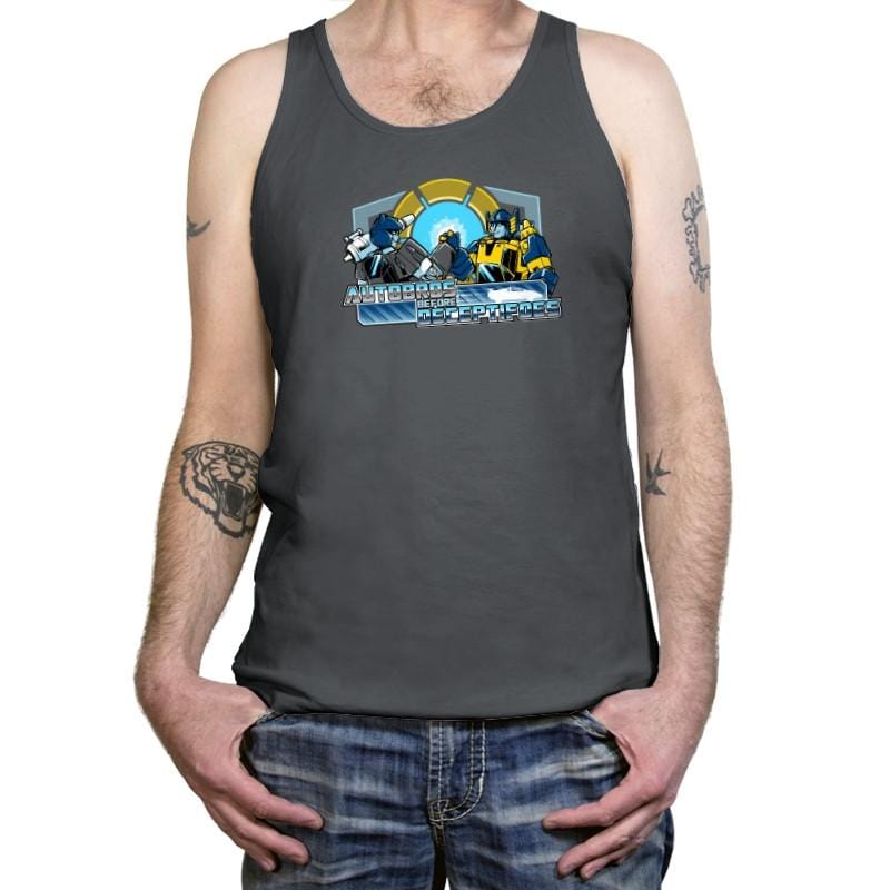 Autobros Before Decepti-foes Exclusive - Tanktop Tanktop RIPT Apparel X-Small / Asphalt