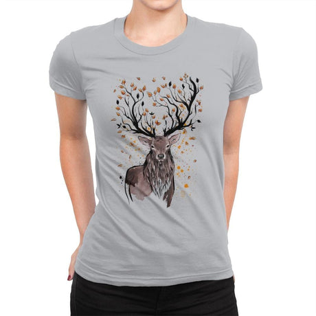 Autumn Feelings - Womens Premium T-Shirts RIPT Apparel Small / Heather Grey