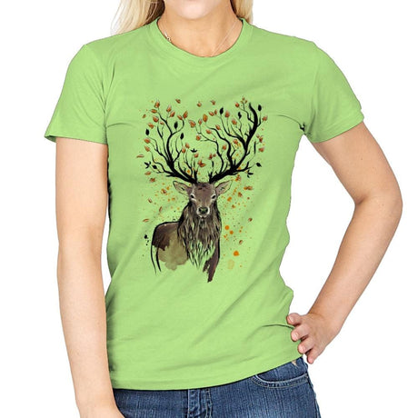 Autumn Feelings - Womens T-Shirts RIPT Apparel Small / Mint Green