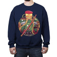 Autumn Fighter - Crew Neck Sweatshirt Crew Neck Sweatshirt RIPT Apparel Small / Navy