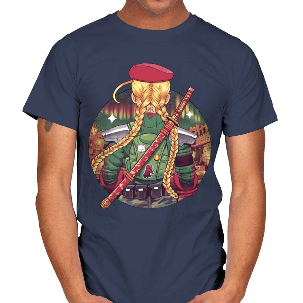 Autumn Fighter - Mens T-Shirts RIPT Apparel Small / Navy