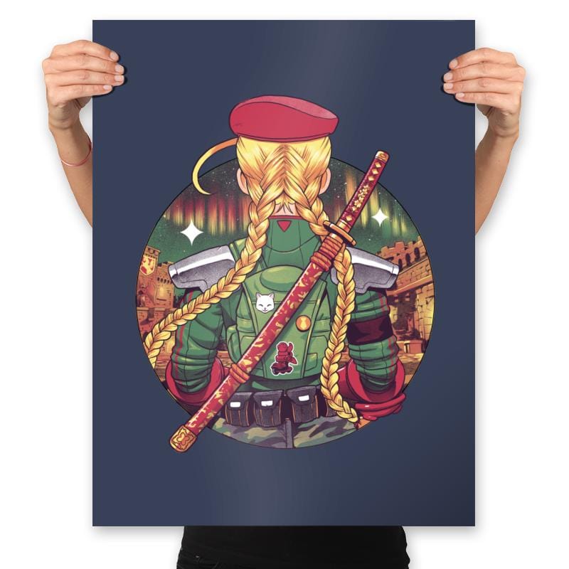 Autumn Fighter - Prints Posters RIPT Apparel 18x24 / Navy