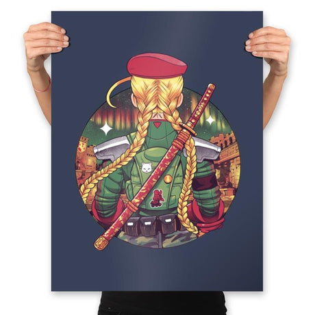 Autumn Fighter - Prints Posters RIPT Apparel 18x24 / Navy