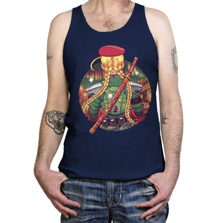 Autumn Fighter - Tanktop Tanktop RIPT Apparel X-Small / Navy