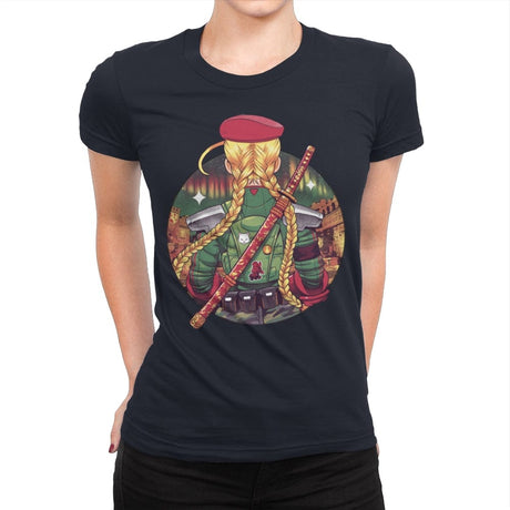 Autumn Fighter - Womens Premium T-Shirts RIPT Apparel Small / Midnight Navy