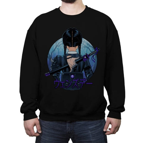 Autumn Wednesday - Crew Neck Sweatshirt Crew Neck Sweatshirt RIPT Apparel Small / Black