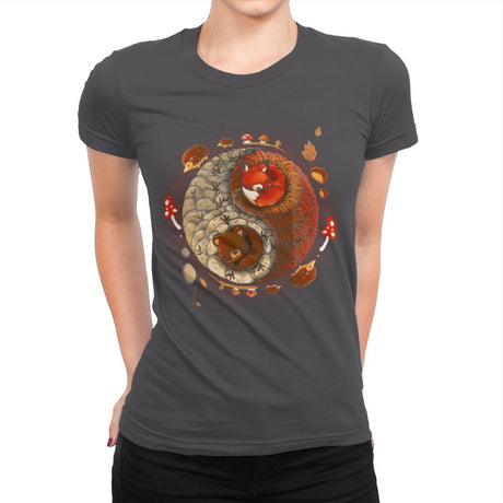 Autumn - Womens Premium T-Shirts RIPT Apparel Small / Heavy Metal
