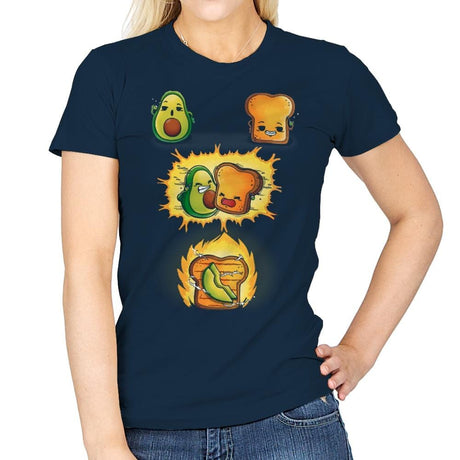 Avacado Toast Power - Womens T-Shirts RIPT Apparel Small / Navy