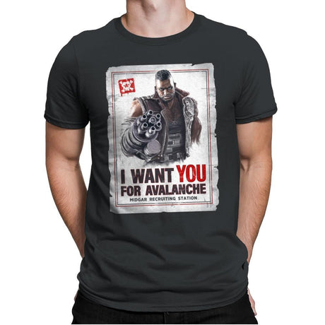 Avalanche Needs You - Mens Premium T-Shirts RIPT Apparel Small / Heavy Metal