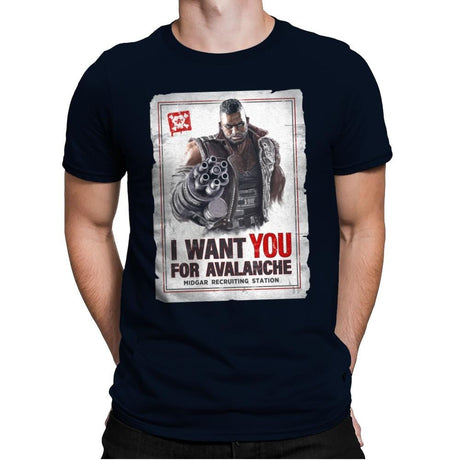 Avalanche Needs You - Mens Premium T-Shirts RIPT Apparel Small / Midnight Navy
