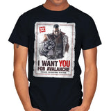 Avalanche Needs You - Mens T-Shirts RIPT Apparel Small / Black