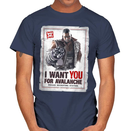 Avalanche Needs You - Mens T-Shirts RIPT Apparel Small / Navy