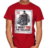 Avalanche Needs You - Mens T-Shirts RIPT Apparel Small / Red