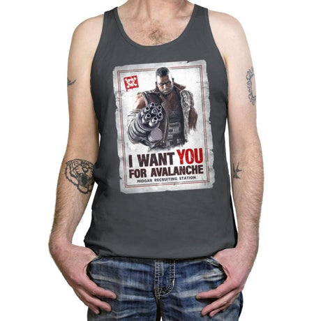 Avalanche Needs You - Tanktop Tanktop RIPT Apparel X-Small / Asphalt