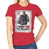 Avalanche Needs You - Womens T-Shirts RIPT Apparel Small / Red