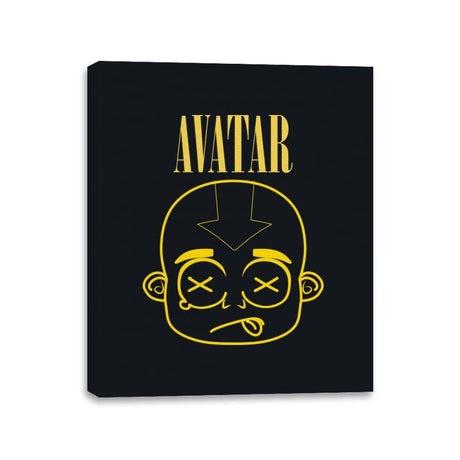 Avatar Grunge - Canvas Wraps Canvas Wraps RIPT Apparel 11x14 / Black