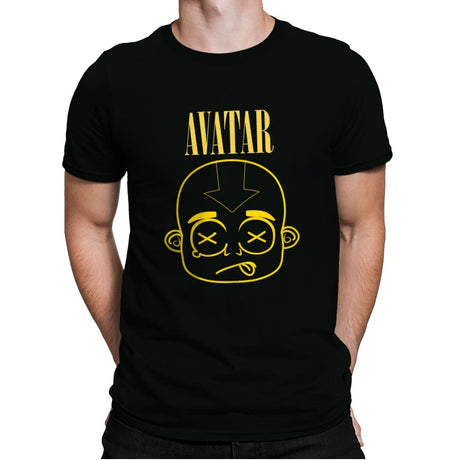 Avatar Grunge - Mens Premium T-Shirts RIPT Apparel Small / Black
