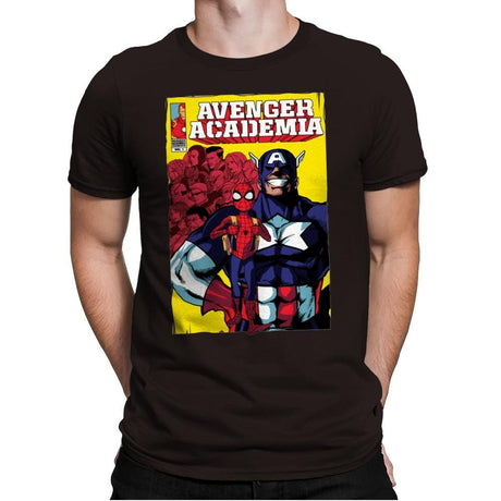 Avenger Academia - Anytime - Mens Premium T-Shirts RIPT Apparel Small / Dark Chocolate