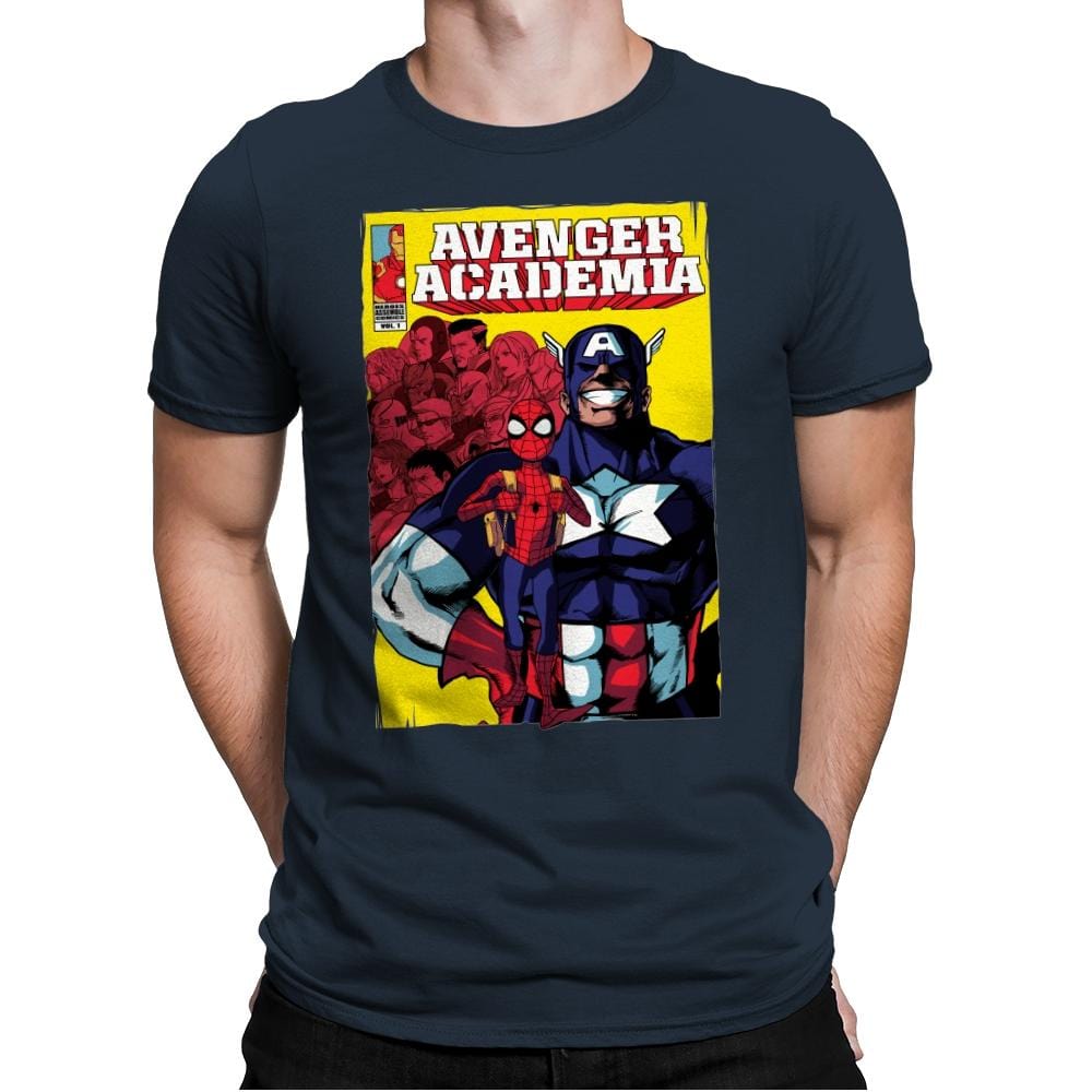 Avenger Academia - Anytime - Mens Premium T-Shirts RIPT Apparel Small / Indigo