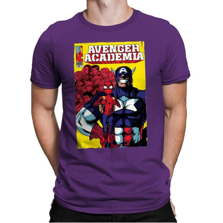 Avenger Academia - Anytime - Mens Premium T-Shirts RIPT Apparel Small / Purple Rush