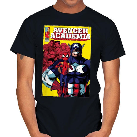 Avenger Academia - Anytime - Mens T-Shirts RIPT Apparel Small / Black