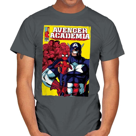 Avenger Academia - Anytime - Mens T-Shirts RIPT Apparel Small / Charcoal