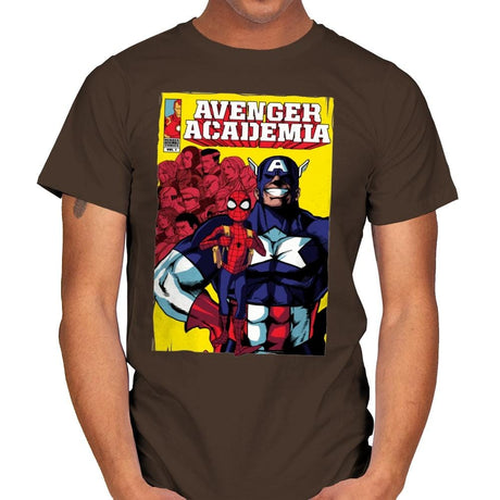 Avenger Academia - Anytime - Mens T-Shirts RIPT Apparel Small / Dark Chocolate