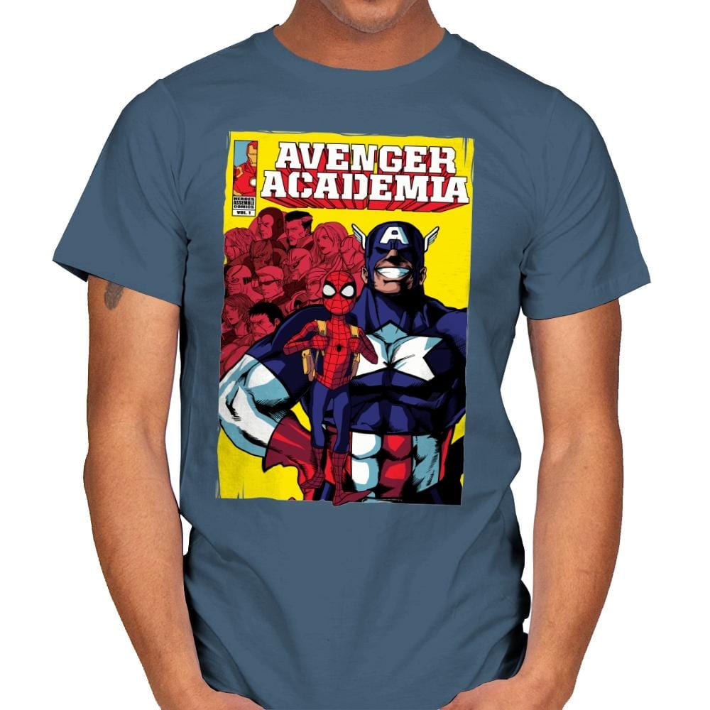 Avenger Academia - Anytime - Mens T-Shirts RIPT Apparel Small / Indigo Blue