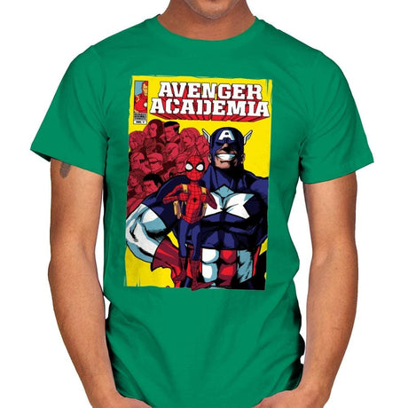 Avenger Academia - Anytime - Mens T-Shirts RIPT Apparel Small / Kelly Green
