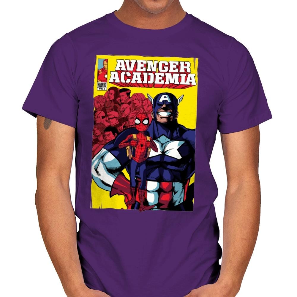 Avenger Academia - Anytime - Mens T-Shirts RIPT Apparel Small / Purple