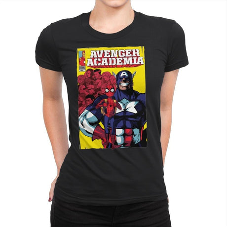 Avenger Academia - Anytime - Womens Premium T-Shirts RIPT Apparel Small / Black