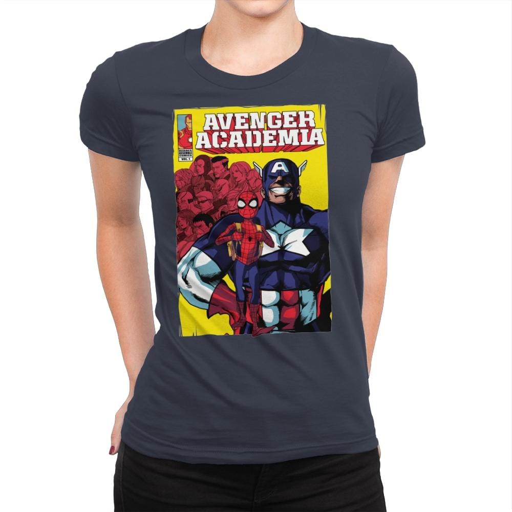 Avenger Academia - Anytime - Womens Premium T-Shirts RIPT Apparel Small / Indigo