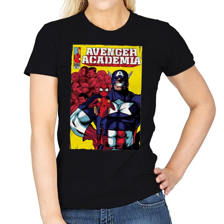 Avenger Academia - Anytime - Womens T-Shirts RIPT Apparel Small / Black