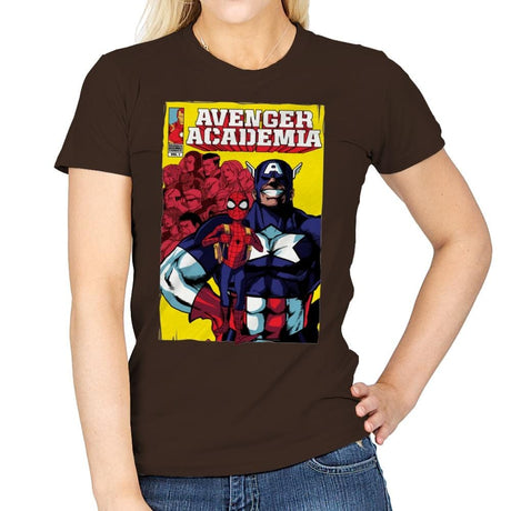 Avenger Academia - Anytime - Womens T-Shirts RIPT Apparel Small / Dark Chocolate