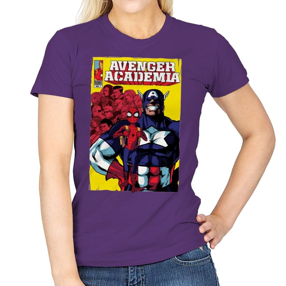 Avenger Academia - Anytime - Womens T-Shirts RIPT Apparel Small / Purple