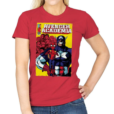 Avenger Academia - Anytime - Womens T-Shirts RIPT Apparel Small / Red