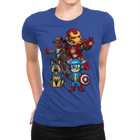 Avengers of the Wasteland - Womens Premium T-Shirts RIPT Apparel Small / Royal