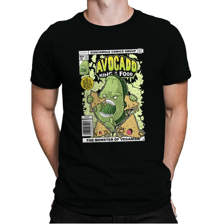Avocado King of the Food - Mens Premium T-Shirts RIPT Apparel Small / Black