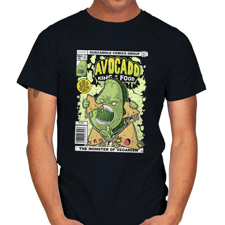 Avocado King of the Food - Mens T-Shirts RIPT Apparel Small / Black