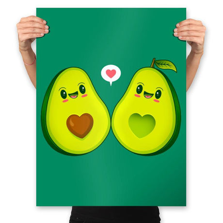 Avocados Love - Prints Posters RIPT Apparel 18x24 / Kelly