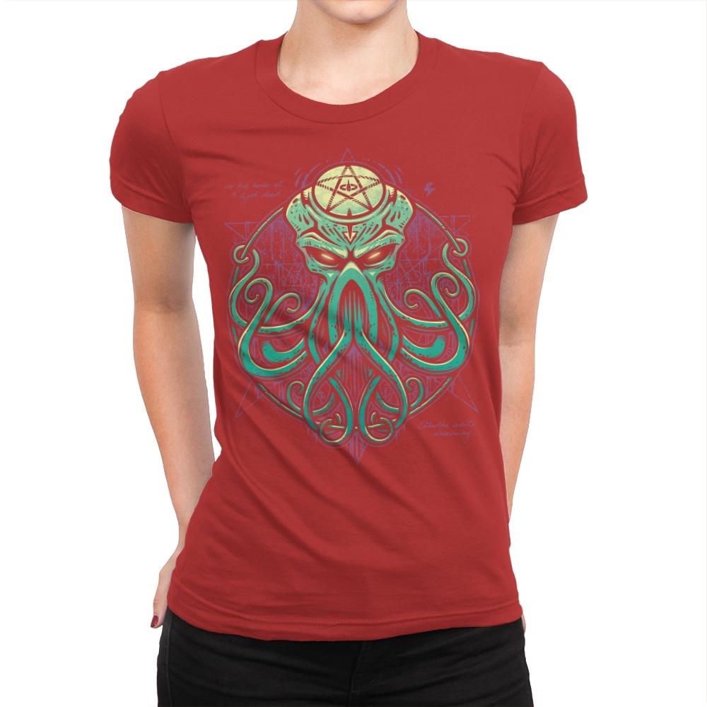 Awaken! - Womens Premium T-Shirts RIPT Apparel Small / Red